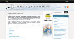 Desktop Screenshot of deregulacjazawodow.pl