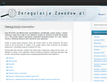 Tablet Screenshot of deregulacjazawodow.pl